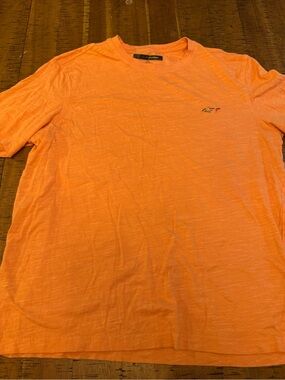 Greg Norman Collection Medium Orange Crew Neck Short Sleeve Tee